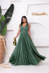 VESTIDO TRES LISTRAS PLISSADO